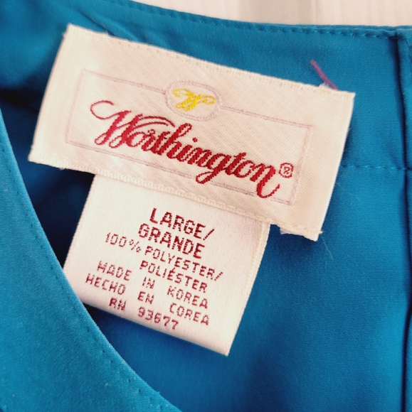 Nwt vintage blouse with shoulder pads - Picture 6 of 6